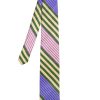 Accessori LC23 | Stripes Violet-Green Tie