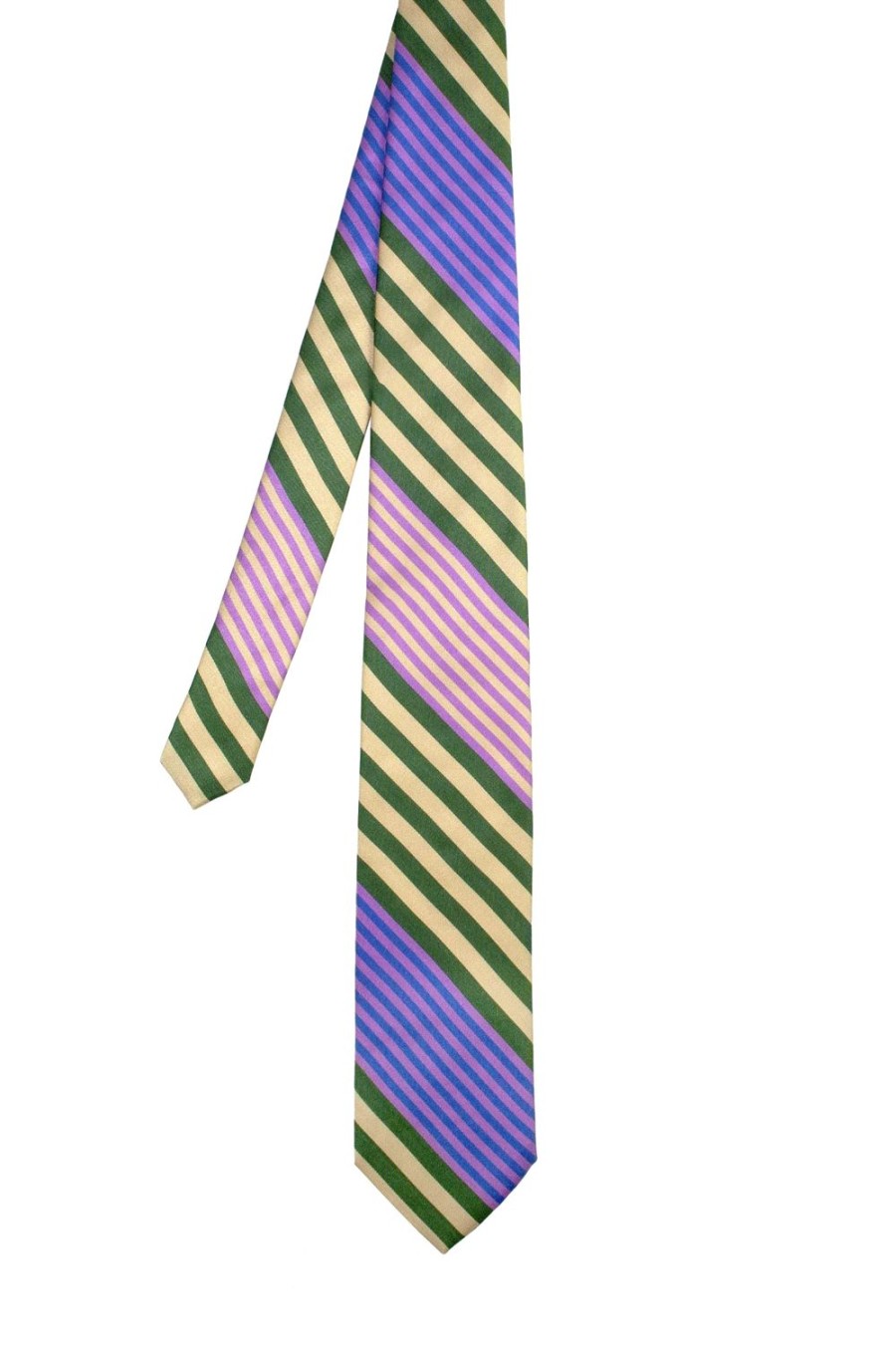 Accessori LC23 | Stripes Violet-Green Tie