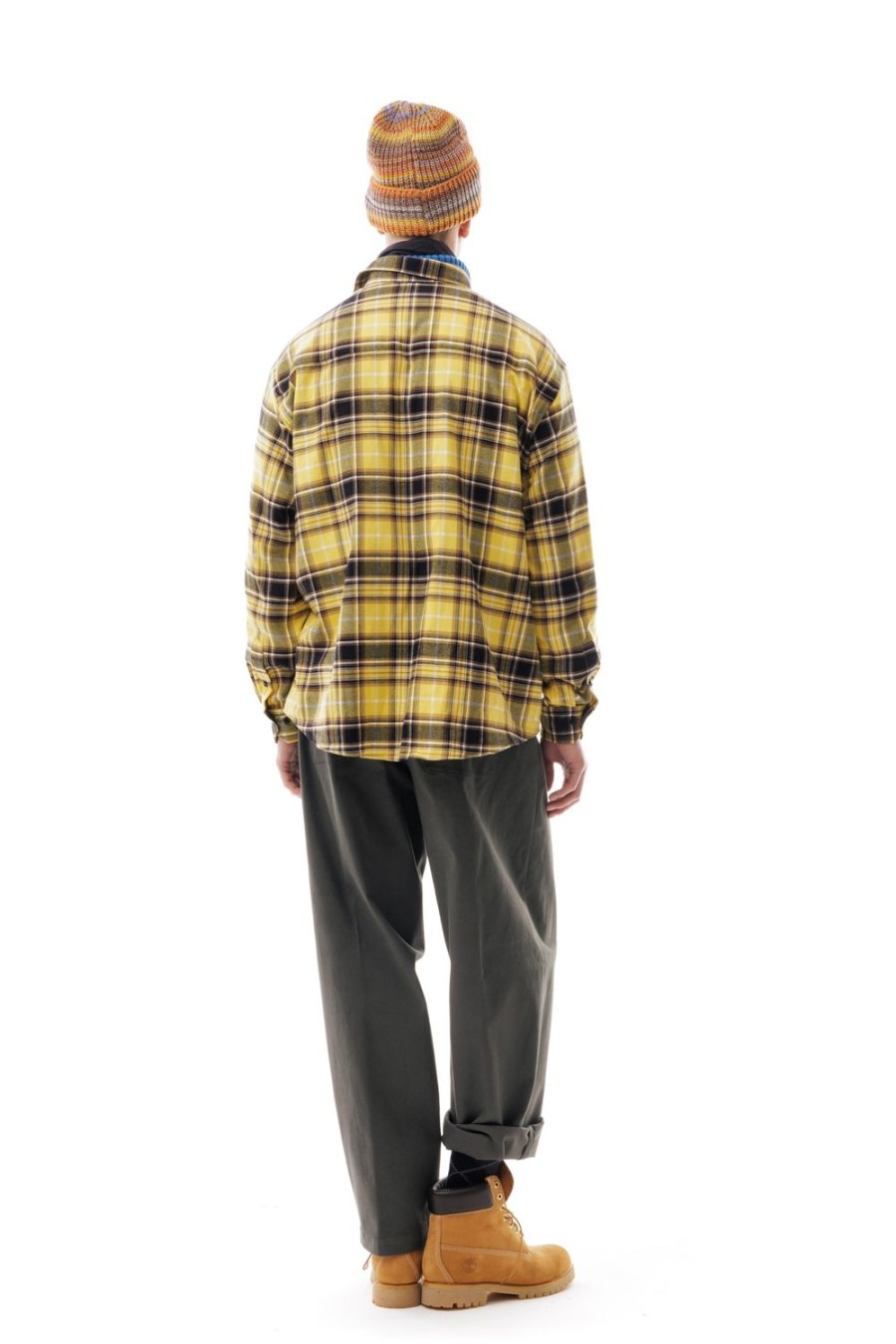 Abbigliamento LC23 | Flannel Check Shirt Yellow/Grey