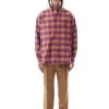 Abbigliamento LC23 | Flannel Check Shirt Camel/Purple