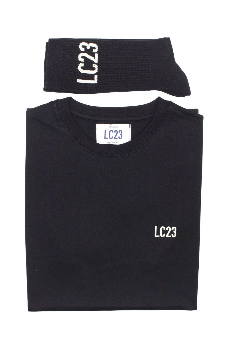 Abbigliamento LC23 | Basic T-Shirt + Socks Black-Beige