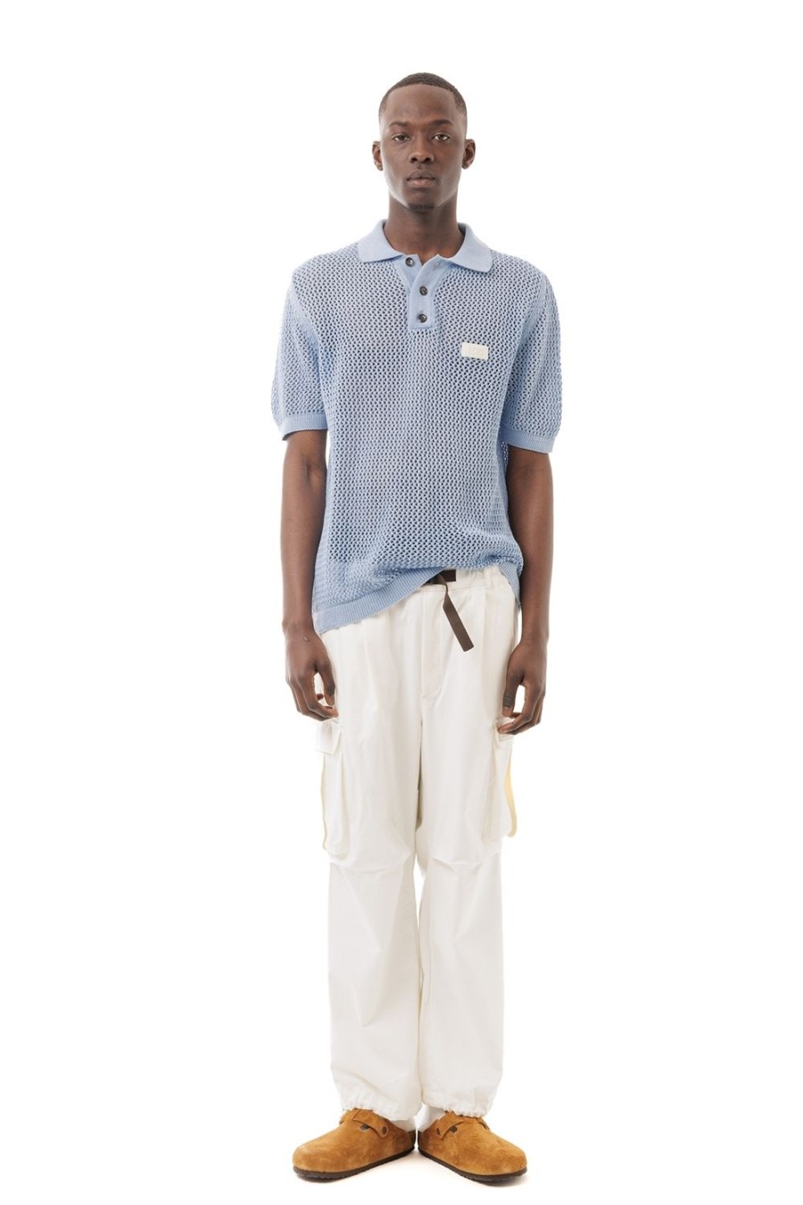 Abbigliamento LC23 | Perforated Polo Pale Blue