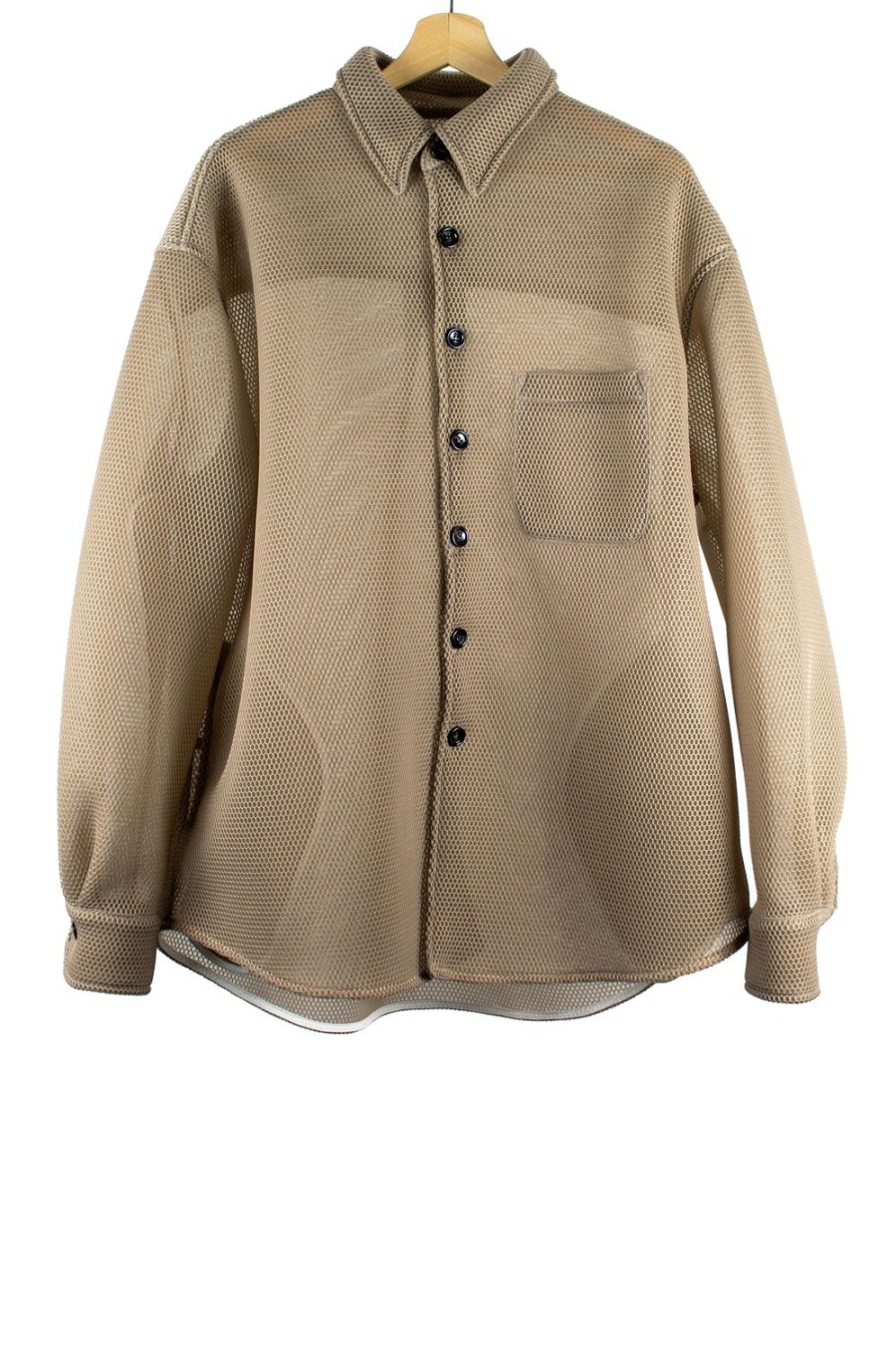 Abbigliamento LC23 | Mesh Overshirt Camel