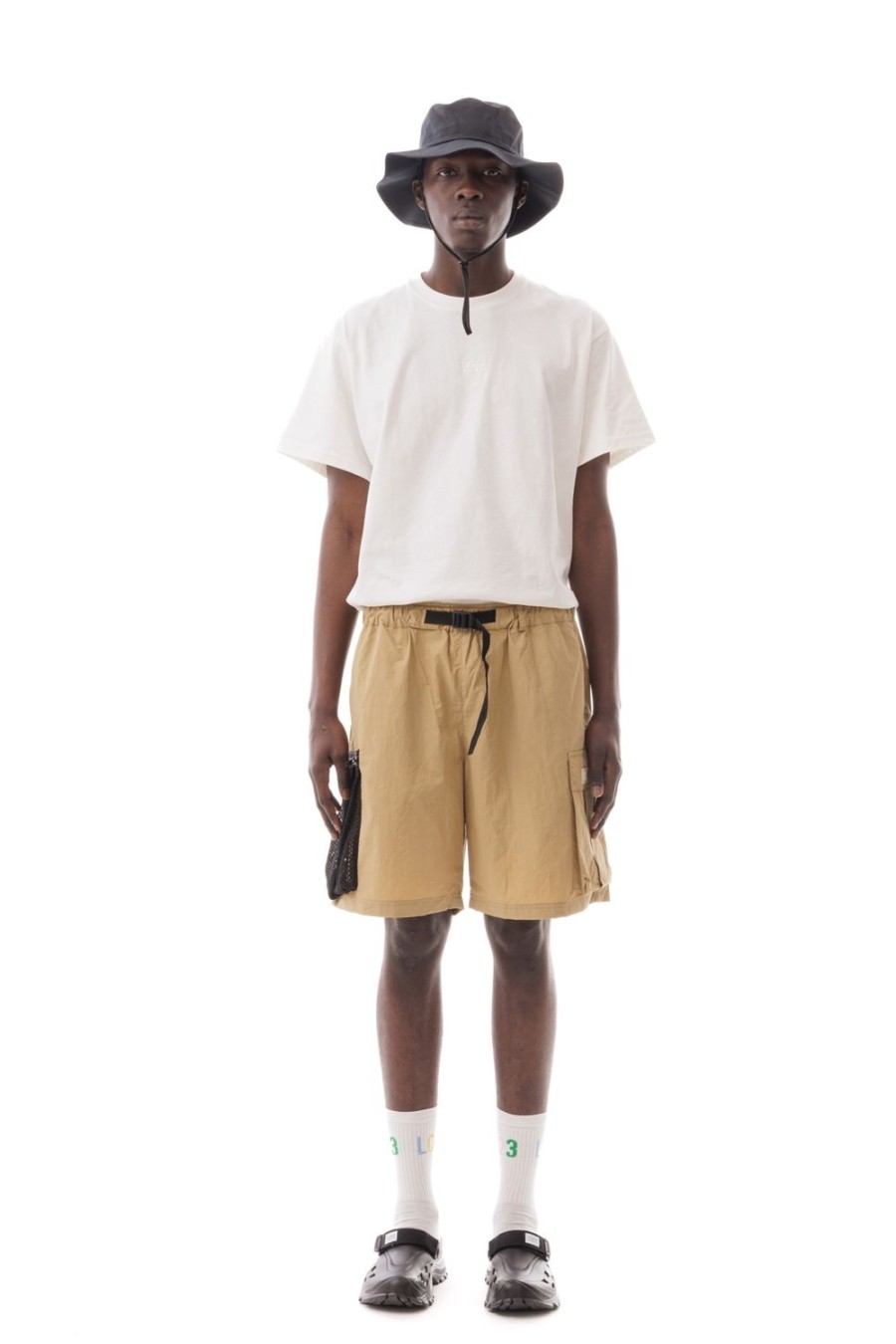 Abbigliamento LC23 | Nylon Cargo Shorts Camel