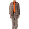 Abbigliamento LC23 | Flannel Check Shirt Grey/Camel