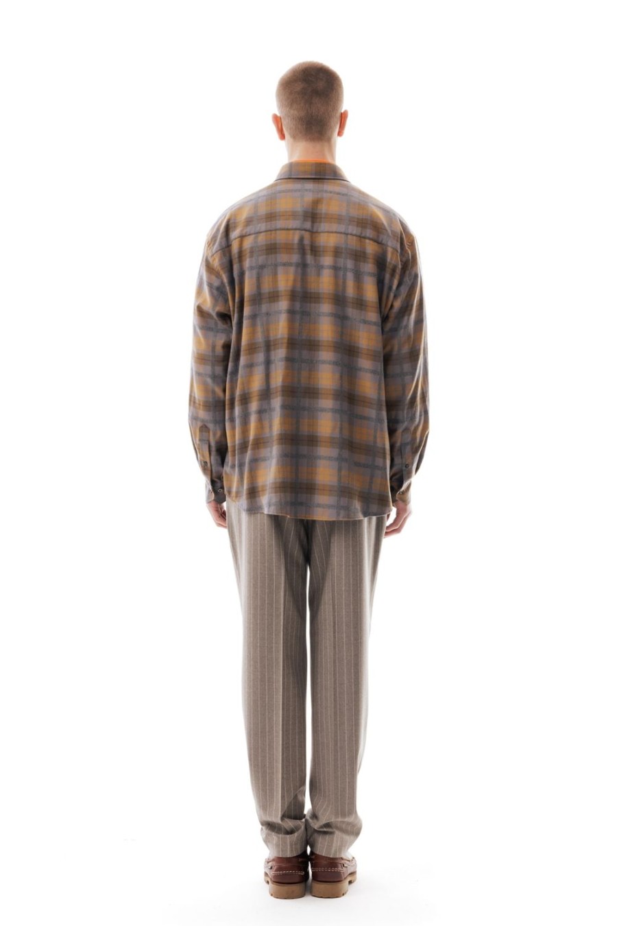 Abbigliamento LC23 | Flannel Check Shirt Grey/Camel