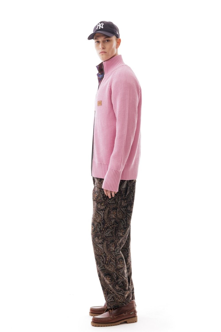 Abbigliamento LC23 | English Knit Zip Sweater Pink