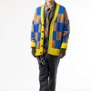 Abbigliamento LC23 | Checkered Cardigan Camel/Blue/Yellow