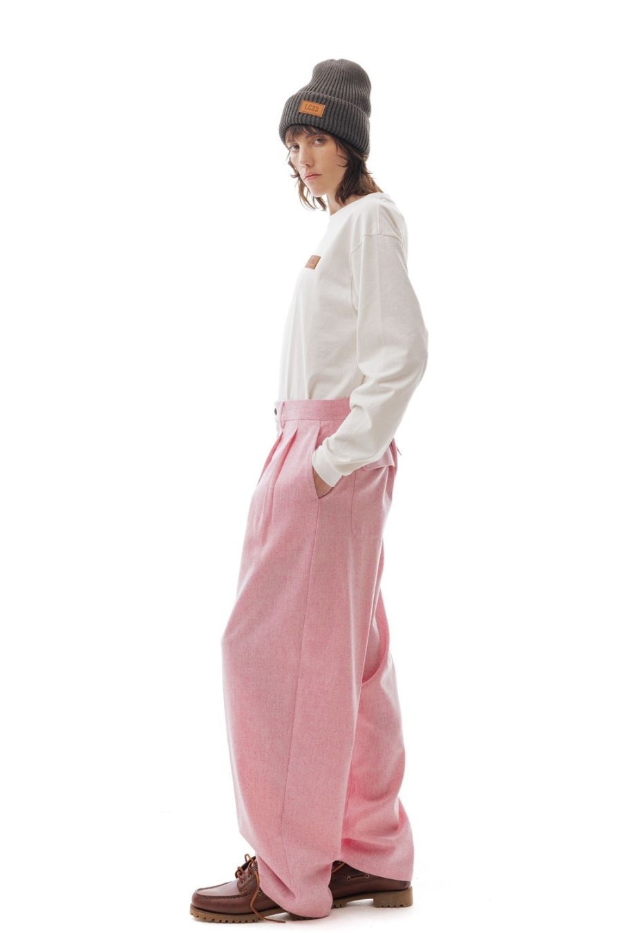 Abbigliamento LC23 | Shetland Double Pence Trousers Pink