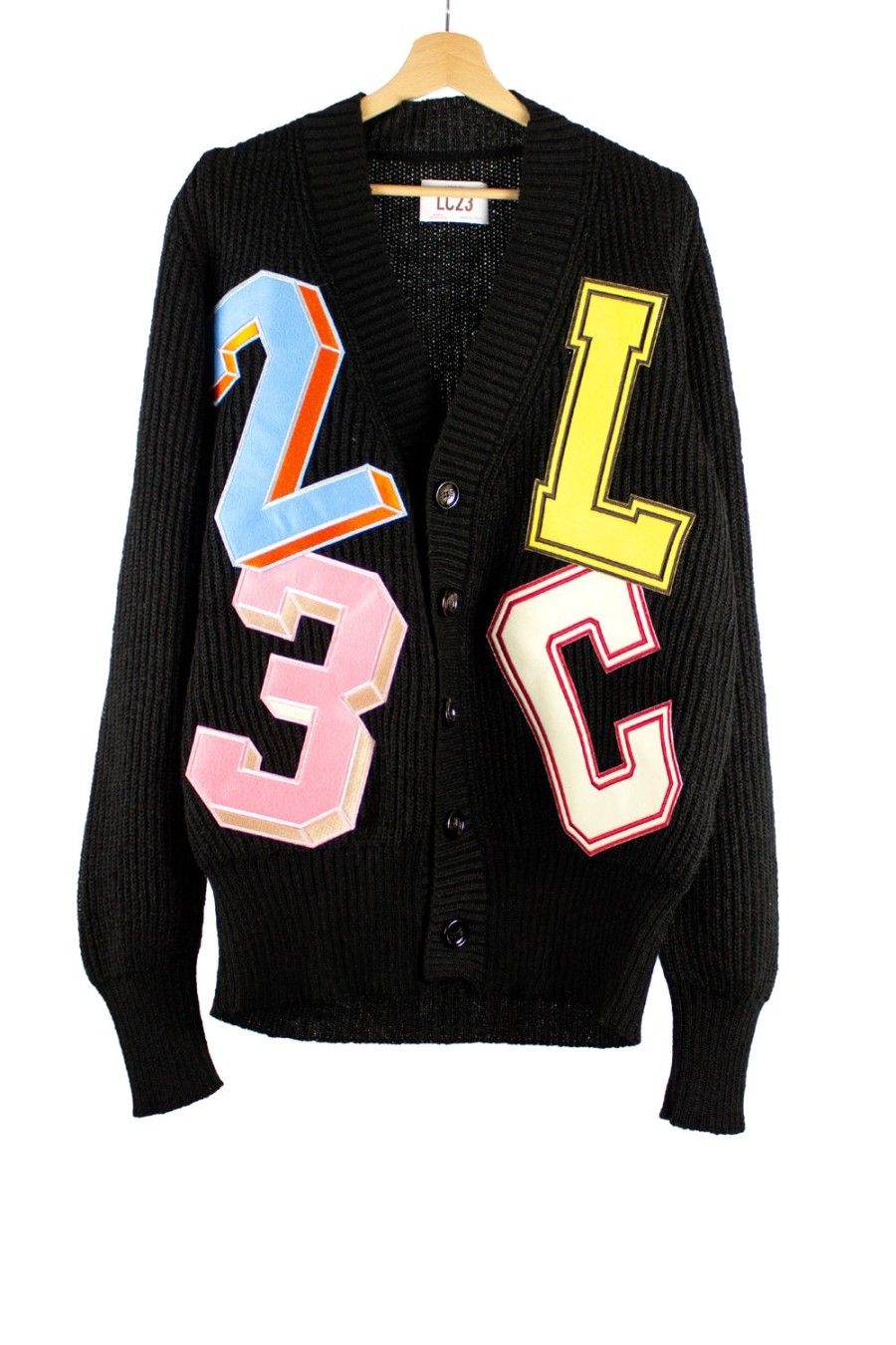 Abbigliamento LC23 | Patch Cardigan Black