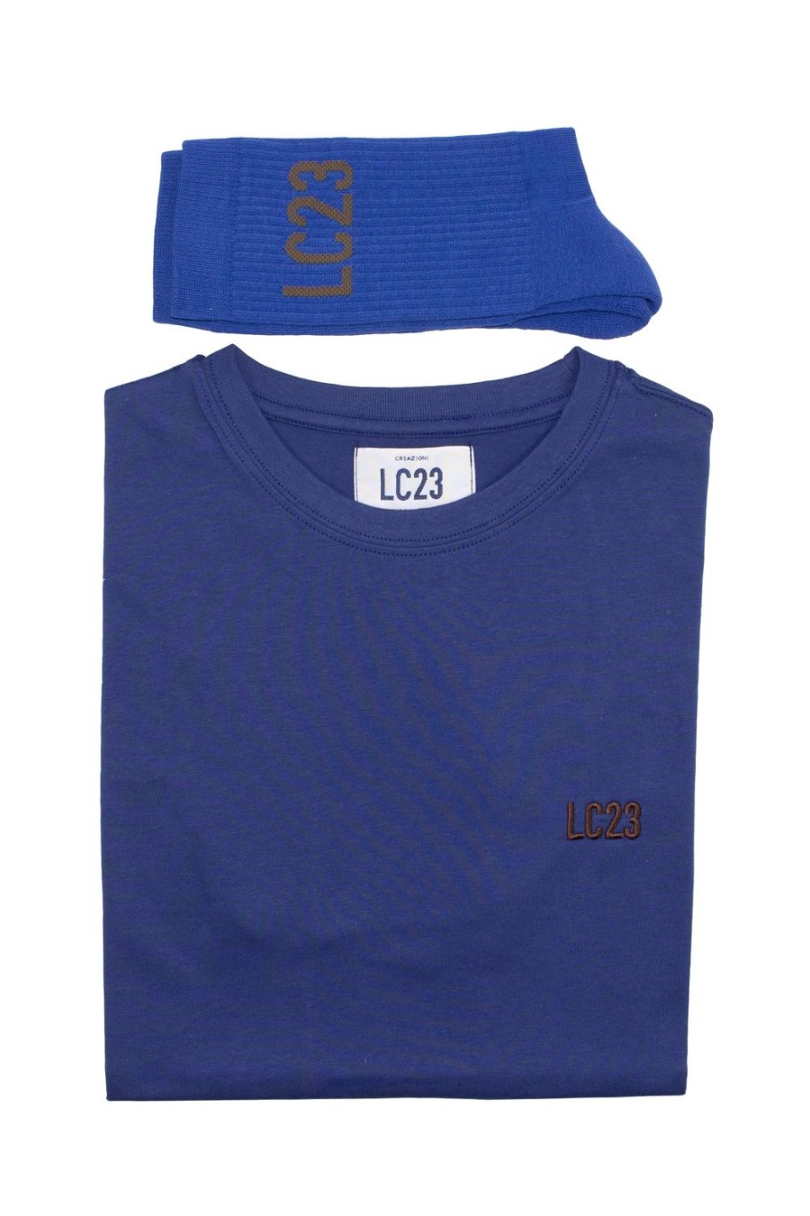 Abbigliamento LC23 | Basic T-Shirt + Socks Blue-Brown