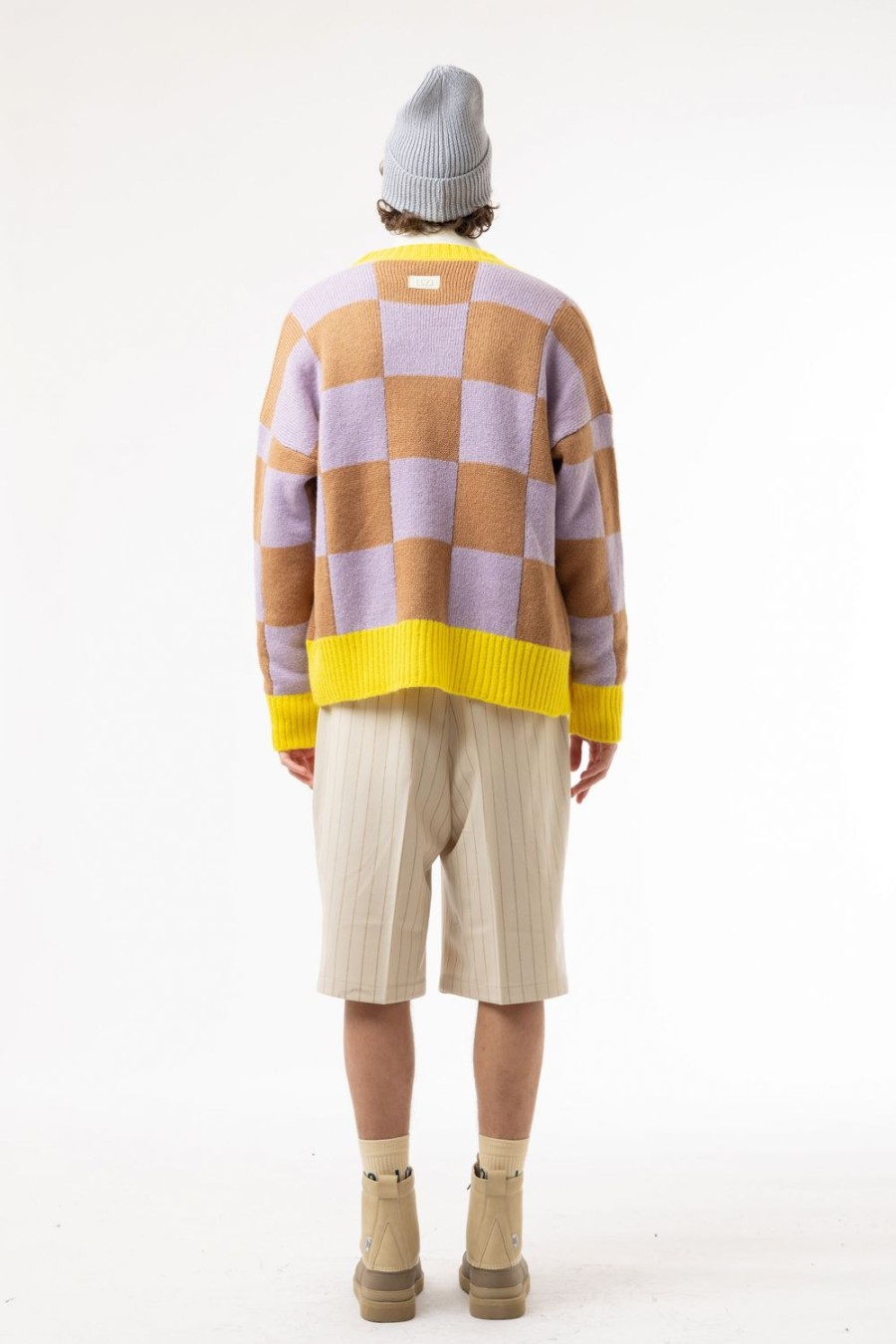 Abbigliamento LC23 | Checkered Cardigan Lille/Yellow/Camel