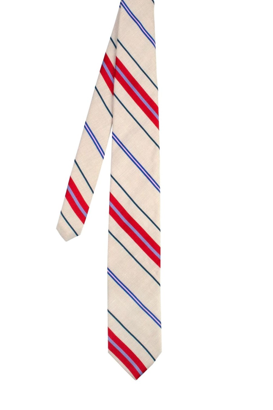 Accessori LC23 | Stripes Beige-Red Tie