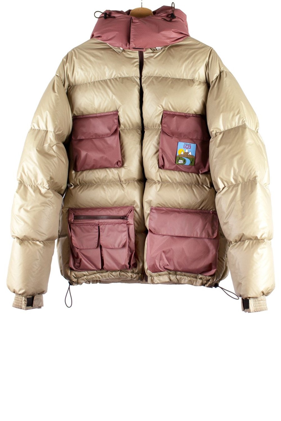 Abbigliamento LC23 | Multipocket Down Jacket Beige/Pink