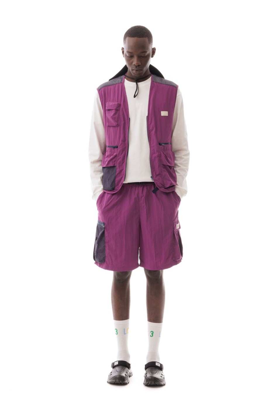 Abbigliamento LC23 | Nylon Multipocket Vest Violet