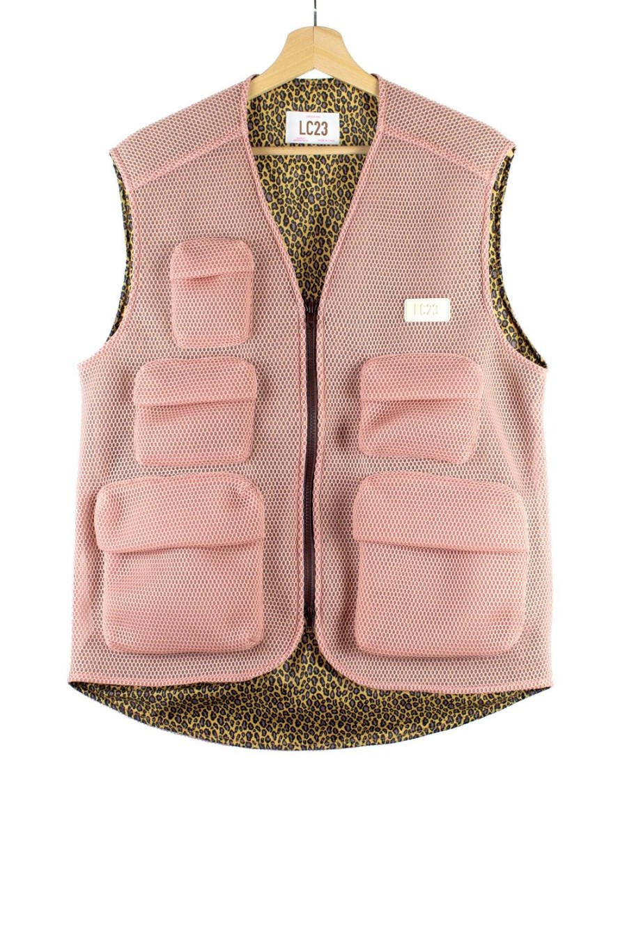 Abbigliamento LC23 | Mesh Multipocket Vest Pink